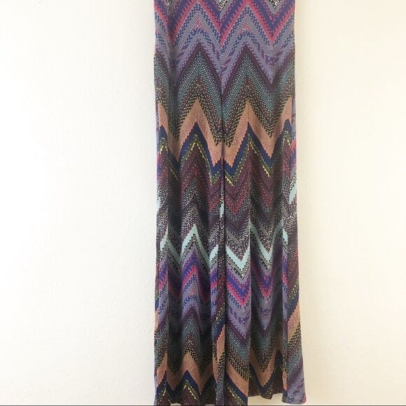 Solemio zig zag print blue pants size S - Picture 1 of 6